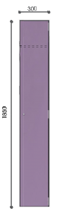 Casier Colonne 1 Case largeur 300mm - CLOISO COMPACT