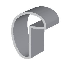 Mètres linéaire de bandeau en aluminium forte section    - CLOISO COMPACT